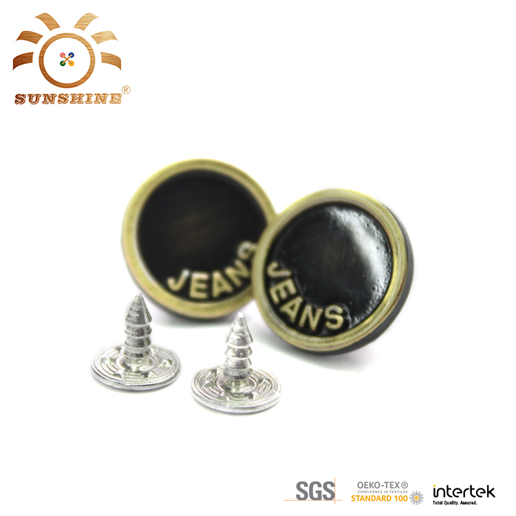 Factory Supply Metal Jeans Button For Jeans