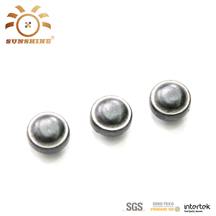 Nickel free plating metal rivet