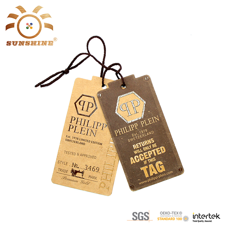 Garment printed hang tags