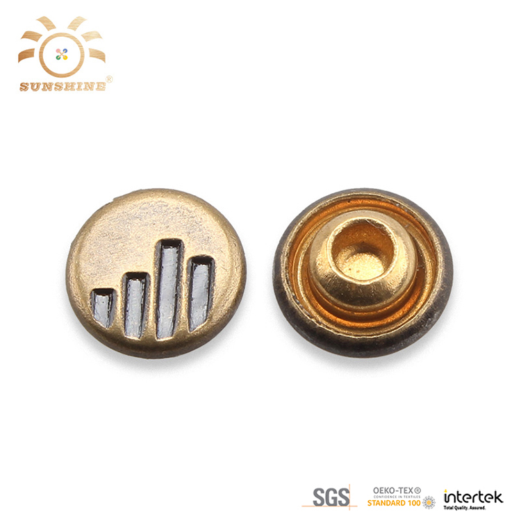 Hardware accessories round head steel alloy 8mm metal rivets