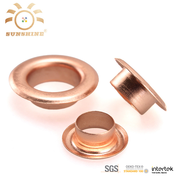 Brass garment rose gold metal eyelet for shoes