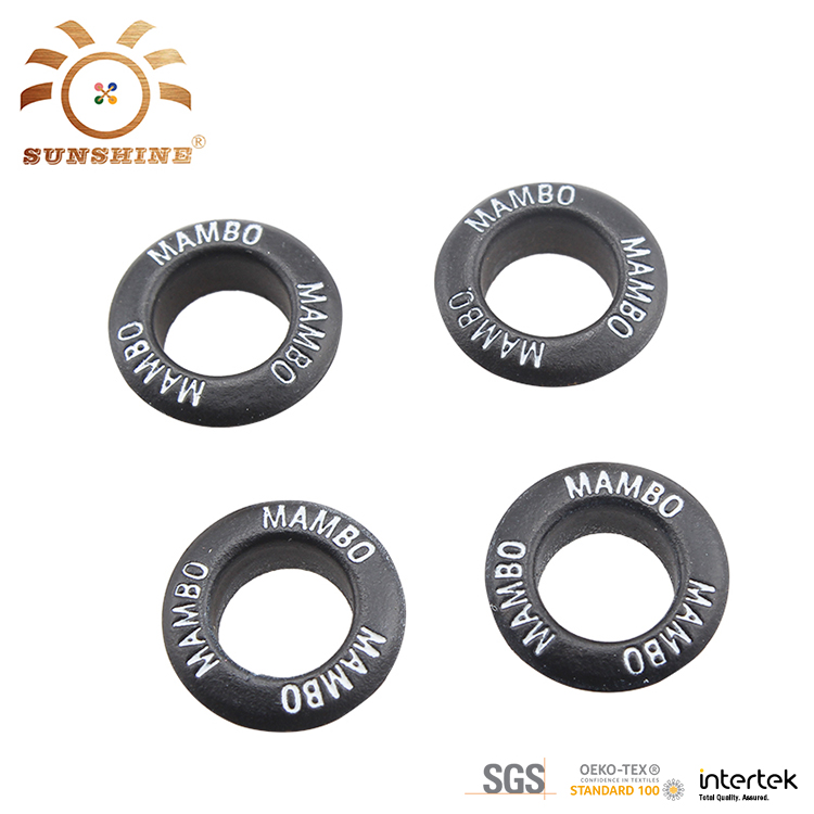 Custom logo grommet brass metal eyelets for clothing