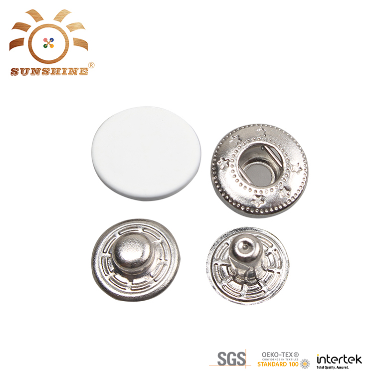 Custom design metal press stud snap button for clothing