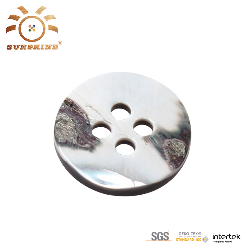 Special design 4 hole shell resin shirt button