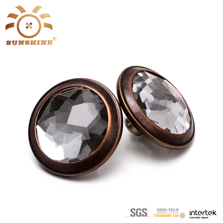 Copper shank rhinestone button - 副本
