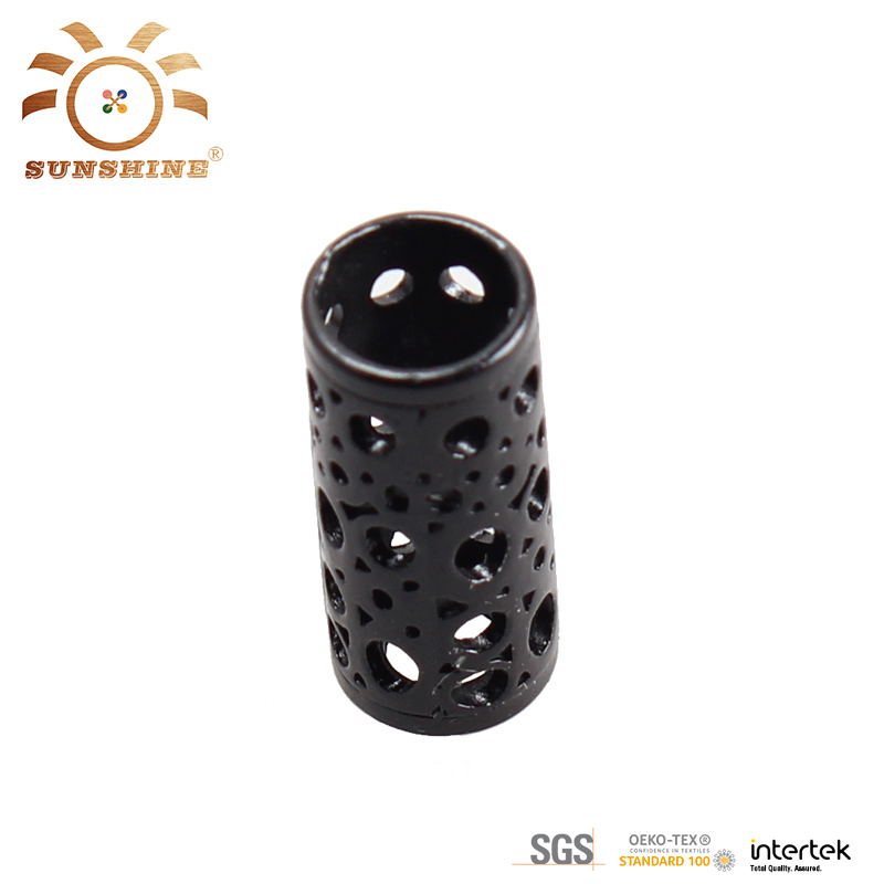 Custom cylindrical type hollow metal cord end stopper